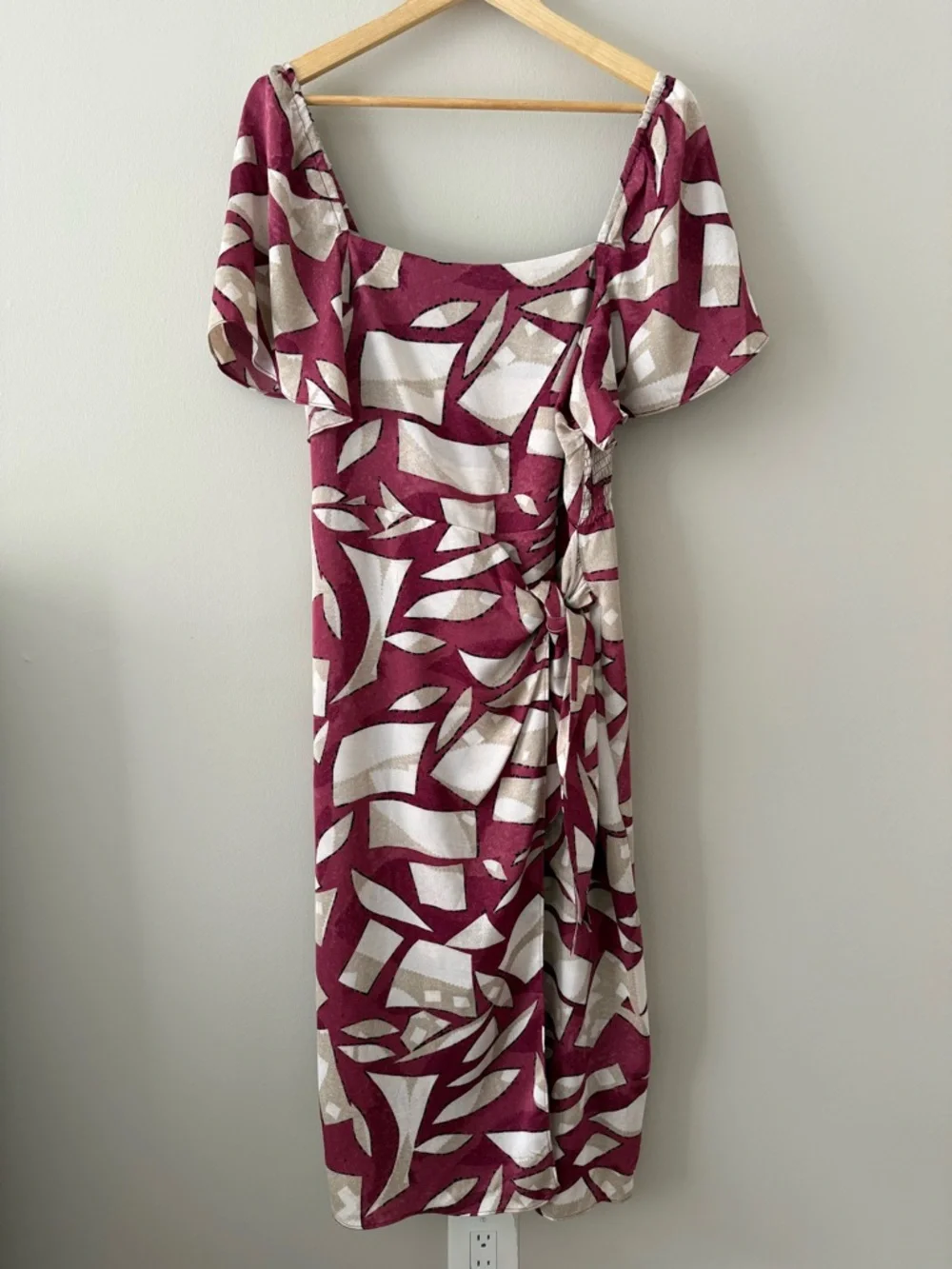 NWT - Nic + Zoe - Shadow Blocks Dress - Red Multi - Picture 4 of 15